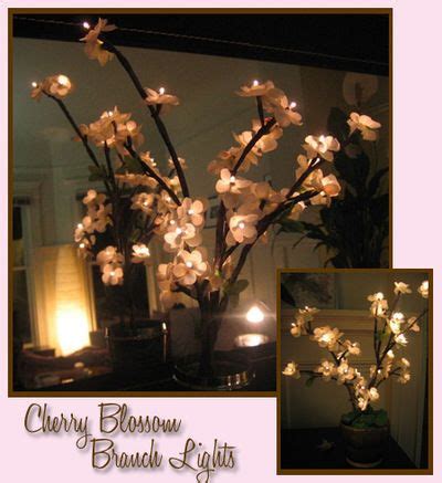 Cherry Blossom LED lights (the site has instructions on how to make your own! | Asian decor ...