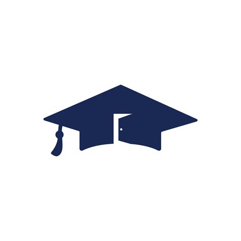 diseño del logotipo del vector de la escuela de educación. gorra de graduación y diseño de icono ...