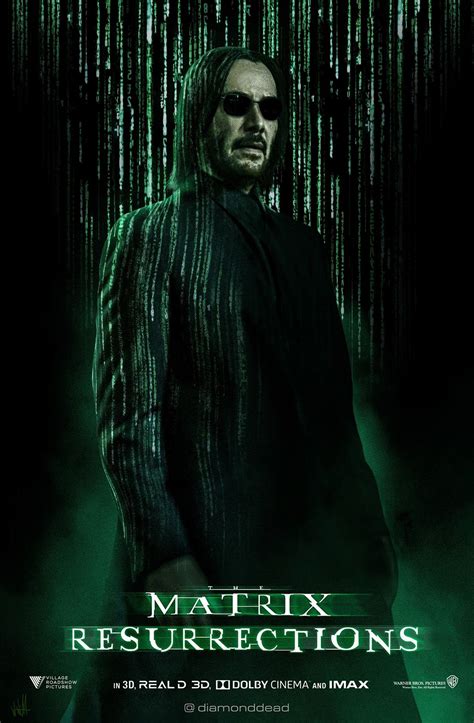 The Matrix Resurrections Movie Poster | Matrix, Keanu reeves, Matrix film