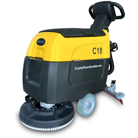 Battery Powered Floor Scrubber with a Complete Set of Parts, C18 | Floor Scrubber USA