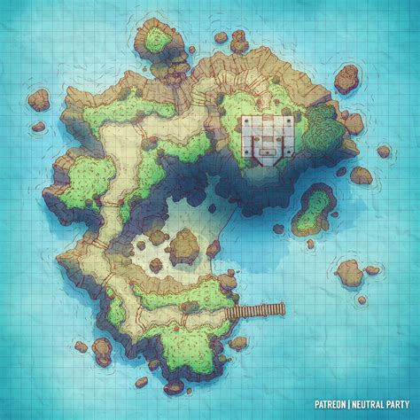 [Map] Island Shrine : r/DungeonsAndDragons