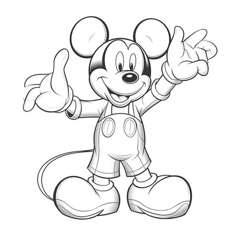 Mickey Mouse Pictures Coloring Pages - Infoupdate.org