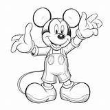 Mickey Mouse Coloring Book Printable sketch template