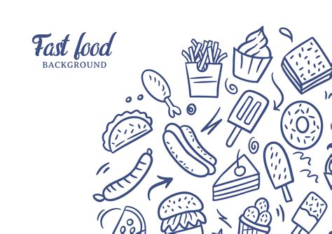 Fast Food Background Vector Art, Icons, and Graphics for Free Download