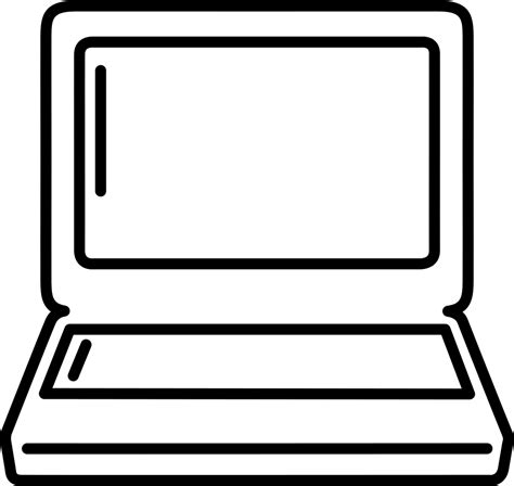 Laptop Outline Comments - Laptop Outline Clipart - Large Size Png Image ...