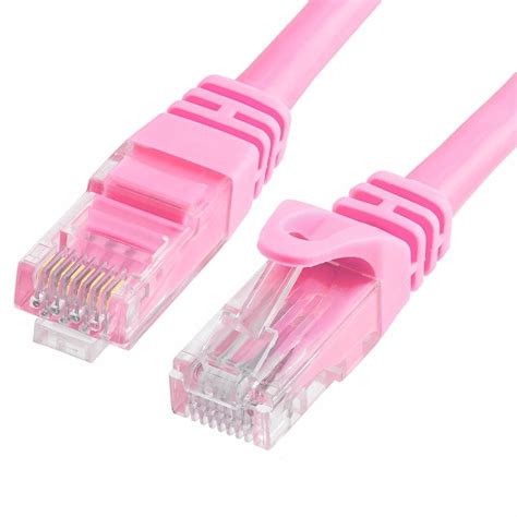 Cmple - CAT 6 500MHz UTP ETHERNET LAN NETWORK CABLE -w 100 FT Pink ...