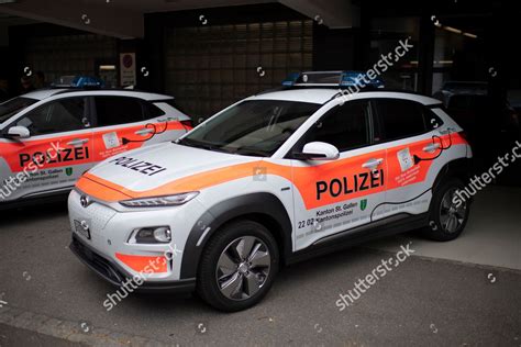 New electric cars police canton St Gallen Editorial Stock Photo - Stock ...