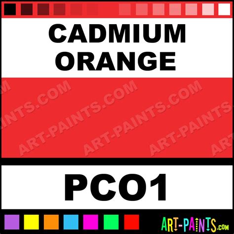 Cadmium Orange Professional Impasto Acrylic Paints - PCO1 - Cadmium ...