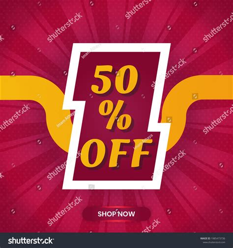 50 Off Sales Banner Design Campaign Stock Vector (Royalty Free) 1985473736 | Shutterstock