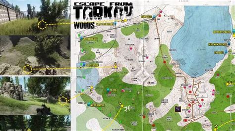 Escape From Tarkov Woods Map 2021 | Extraction Points, Keys, Boss ...