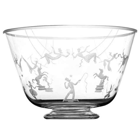 Bowl "Cirkus" By Edward Hald Orrefors | Bowl, Modern glass, Dining and entertaining