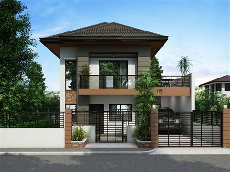 Two Story House Plans Series : PHP-2014012 | House blueprints, Desain depan rumah, Eksterior rumah