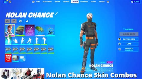 Nolan Chance Skin Combos (Fortnite Battle Royale) - YouTube