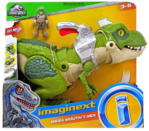 Fisher Price Jurassic World Imaginext Mega Mouth T-Rex Figure Set - ToyWiz