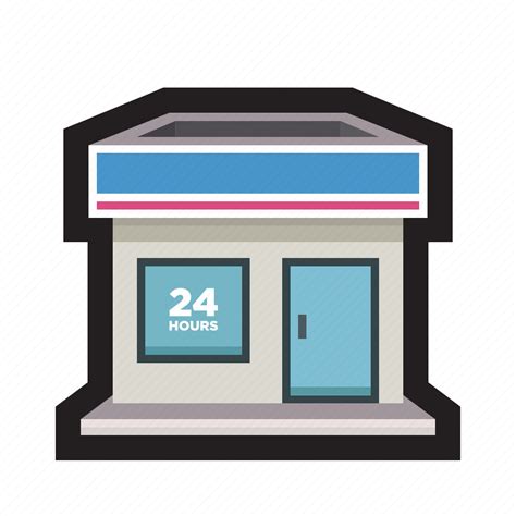 24 hours, convenience store, mini mart, lawson, retail icon - Download on Iconfinder