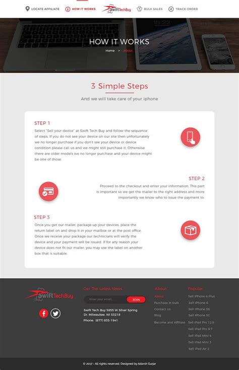 Entry #10 by adarshgurjar for Design 2 pages in PSD. design an about us page and how it works ...