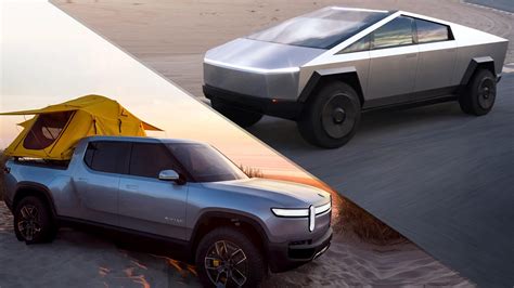 Tesla Cybertruck Vs Rivian R T Tesla Cybertruck Vs Rivian R T Which Is ...