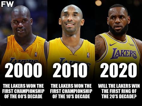 Los Angeles Lakers Won The First Championships Of The Last Two Decades ...