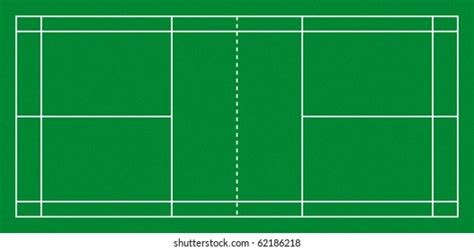 Aerial View Hardwood Badminton Court : illustration de stock 409498336