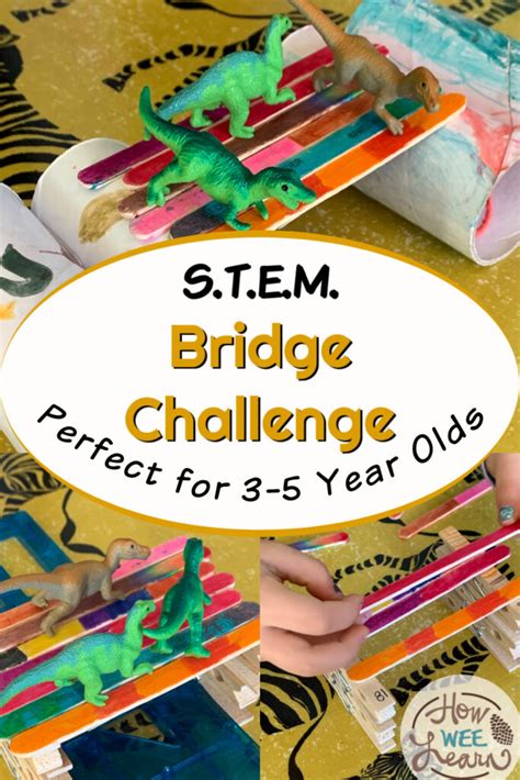 Bridge Building STEM Challenge for Kindergarten - How Wee Learn