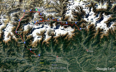 Annapurna Circuit Trek 2018: Route and Google Earth Map — Travel Is Zen