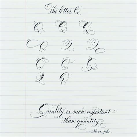 Pointed pen calligraphy alphabet continues… | Jennifer Calligrapher ...