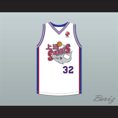 Jimmer Fredette 32 Shanghai Sharks White Basketball Jersey with CBA ...