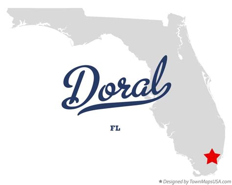 Map of Doral, FL, Florida