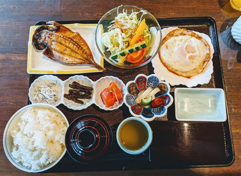 A simple Japanese breakfast at a hotel in Yamanashi prefecture. One reason the Japanese are so ...