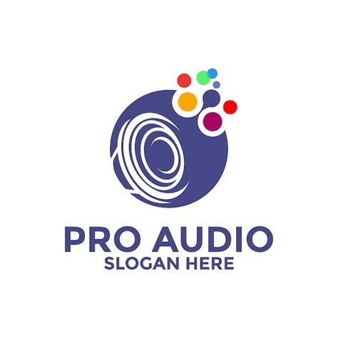 Premium Vector | Sound audio logo design template