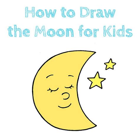 Moon Drawings For Kids