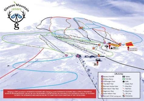 Glencoe Ski Resort And Resort Information - Free Piste Map