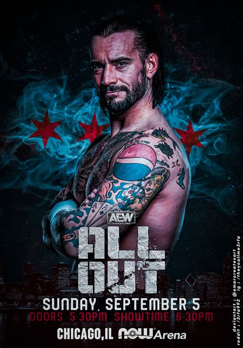 AEW ALL OUT Poster Designs (sports designs) on Behance