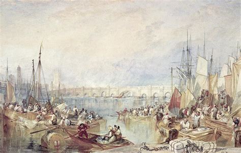 The Port Of London Painting by Joseph Mallord William Turner - Fine Art ...