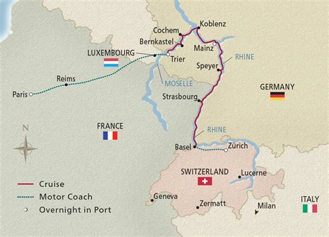 Paris to the Swiss Alps - 2024 Paris to Zürich - Cruise Overview