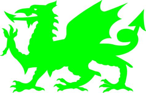 Green Welsh Dragon Clip Art at Clker.com - vector clip art online, royalty free & public domain