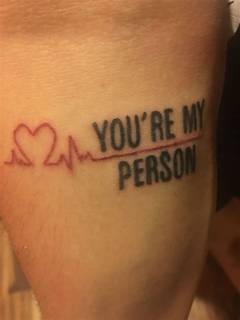 You're My Person - Tattoo Grey's Anatomy | Anatomical tattoos, Best friend tattoos, Anatomy tattoo