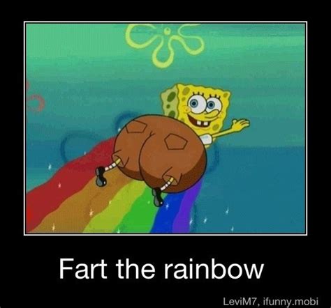 Spongebob can fart a rainbow while flying what kind of other secrets ...