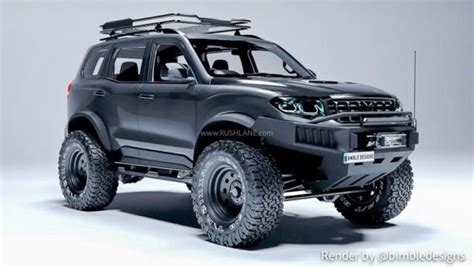 Mahindra Scorpio N, Thar Extreme Off Road Editions In Black - Render