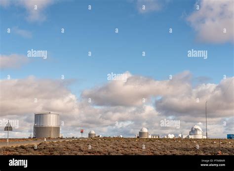 SUTHERLAND, SOUTH AFRICA, AUGUST 7, 2018: Different observatories at ...