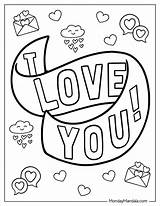 22 I Love You Coloring Pages Free PDF Printables  Words coloring sketch template