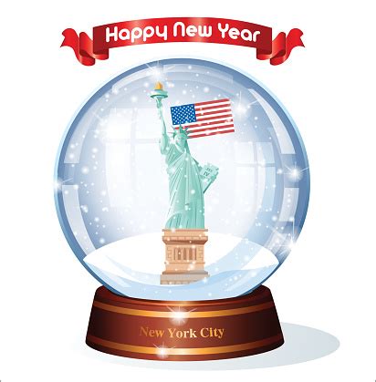 New York City Snow Globe Stock Illustration - Download Image Now - iStock