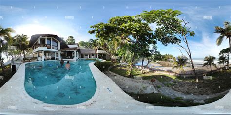 360° view of El Tunco beach - Alamy