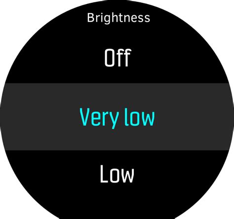 Suunto D5 - Use - How to change display brightness