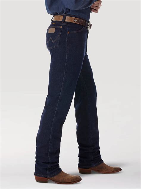 Wrangler® Cowboy Cut® Navy Stretch Slim Fit Jean | Dark Wash Denim ...