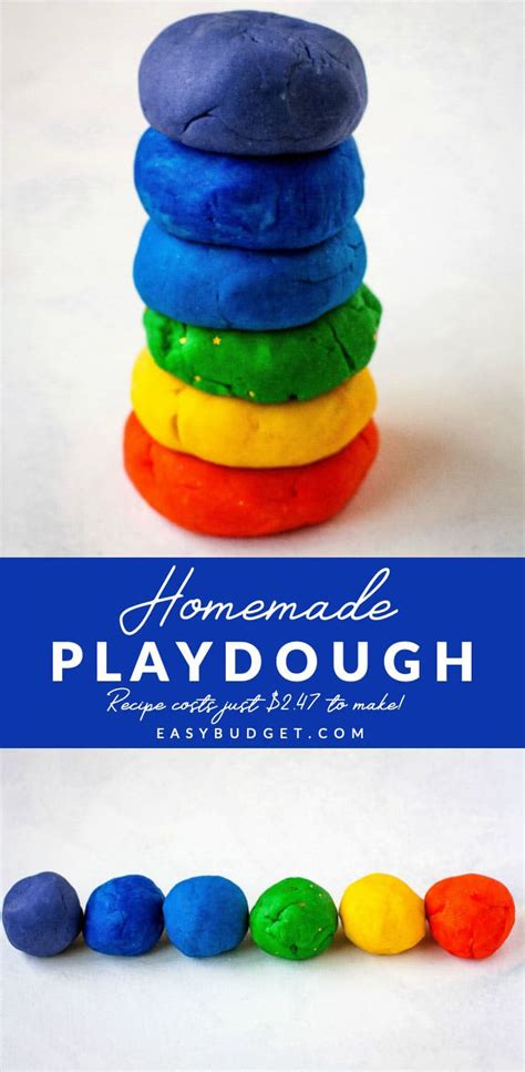 How to Make Homemade Playdough - Easy Budget Recipes