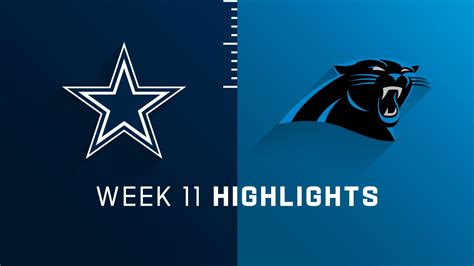 Cowboys vs Panthers Highlights | Week 11