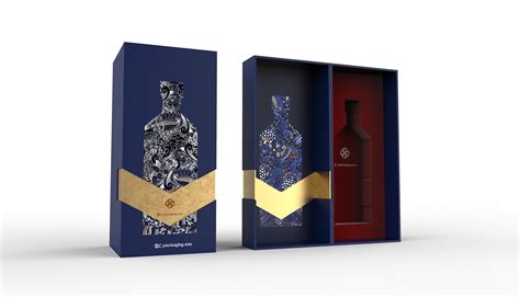 Wine packaging gift box design on Behance