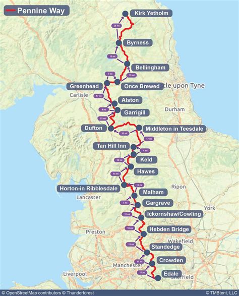 Pennine Way | Maps, Routes, & Itineraries - TMBtent