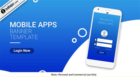 Free Mobile App Promo Banner PSD Template - Indiater